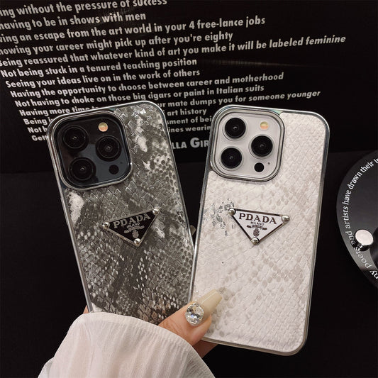 Mermaid Diamond Electroplated Triangle Logo Case