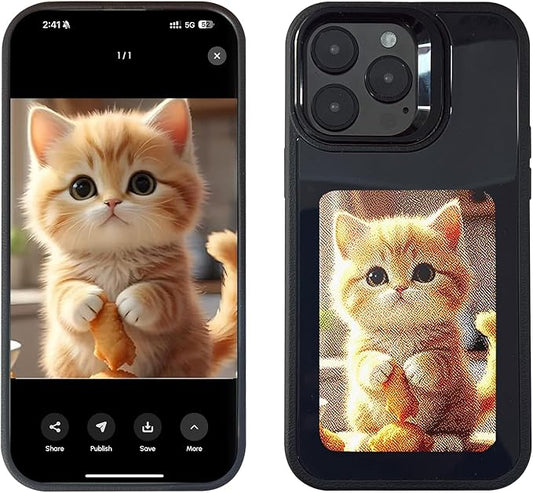 iPhone case in 2025, iPhone 16 pro 4-color HD 4.0-inch large screen, built-in lens holder, the best smart NFC phone case