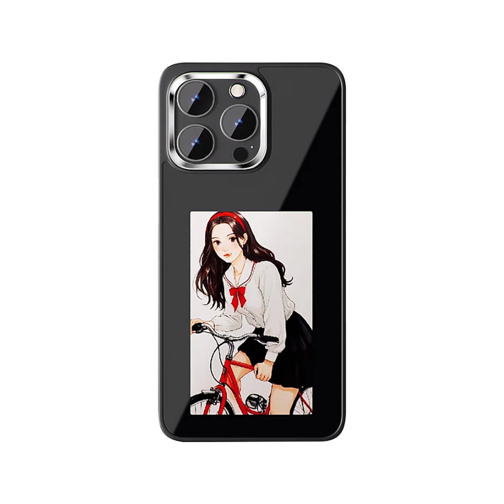 iPhone case in 2025, iPhone 16 pro 4-color HD 4.0-inch large screen, built-in lens holder, the best smart NFC phone case