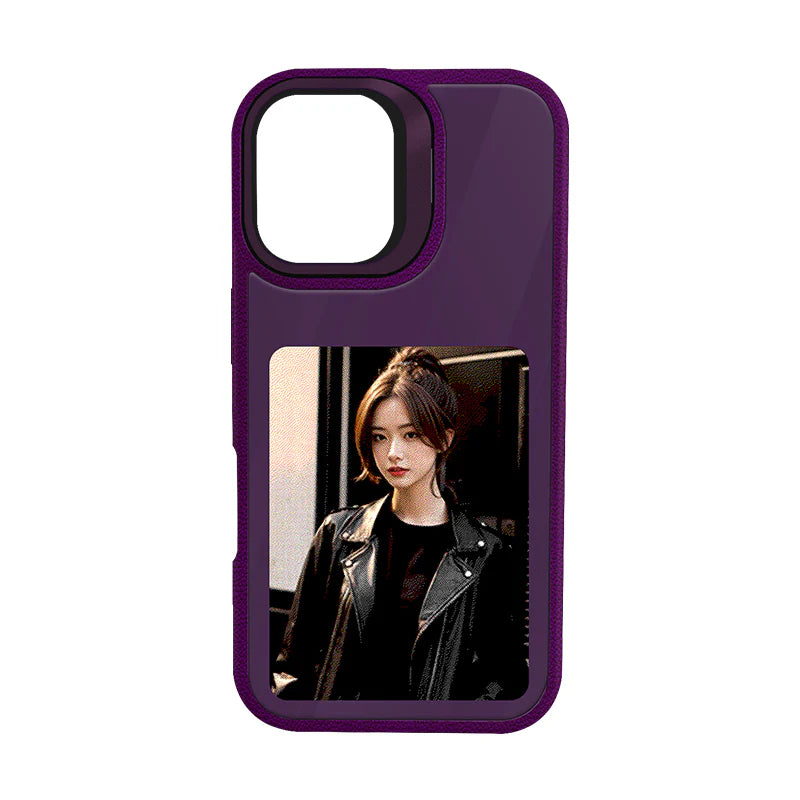 iPhone case in 2025, iPhone 16 pro 4-color HD 4.0-inch large screen, built-in lens holder, the best smart NFC phone case