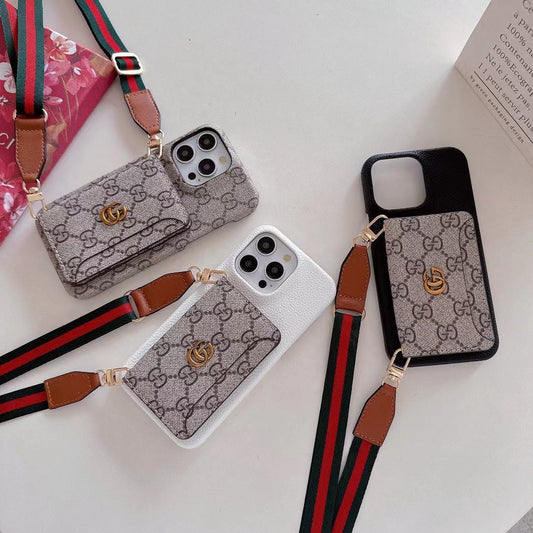 Fashion Retro Crossbody Card Holder Case